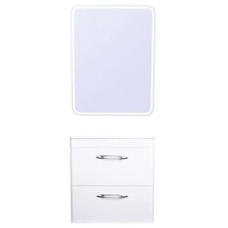 Тумба подвесная под раковину Style Line "Каре 80" СС-00002270  (2 ящ.) Люкс белая, PLUS